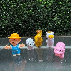Source Unknown Farm Friends Playset - Blue, Yellow, Pink